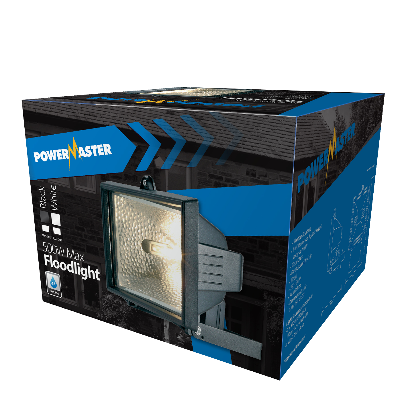 PowerMaster 500W Floodlight - Black